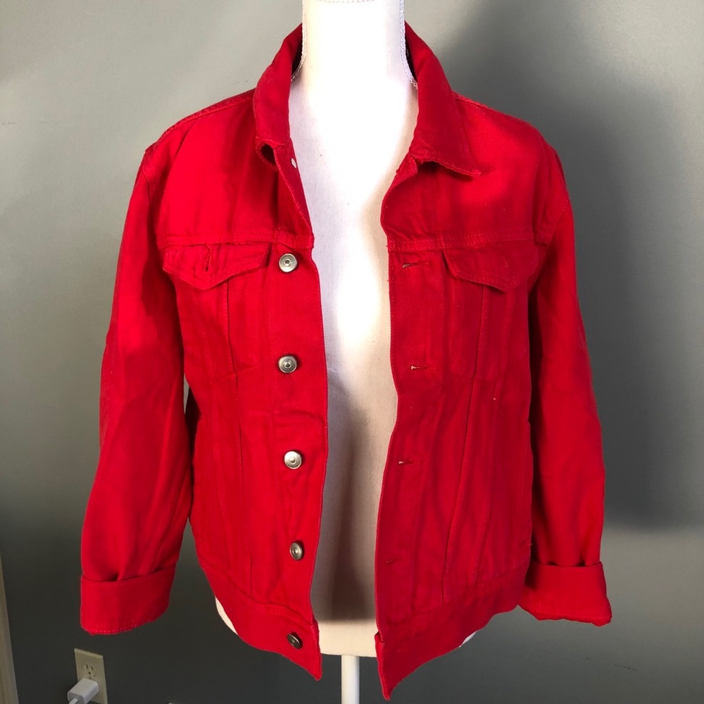 Red Jean Jacket